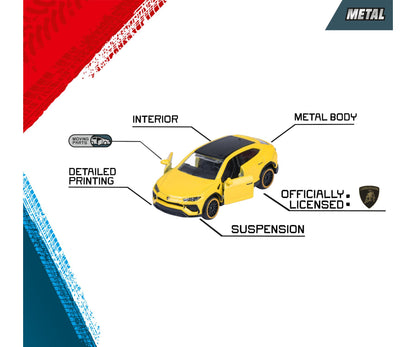 RIDE COOL - Lamborghini - Pack de 5 Voitures Miniature - 1:64