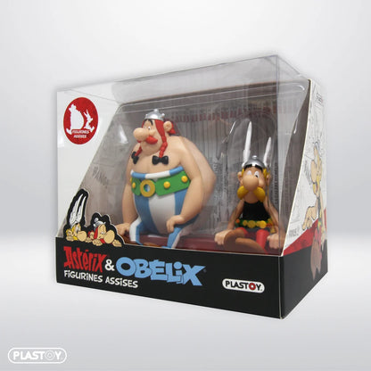 Astérix – Figurine « Astérix & Obélix Assis »
