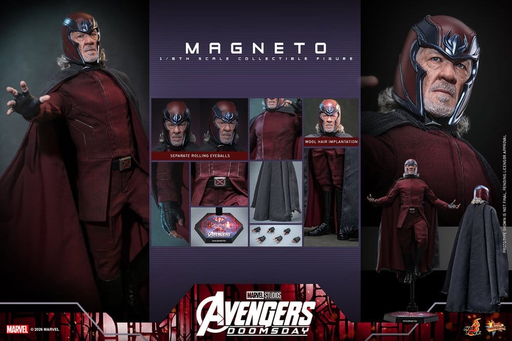 Avengers: Doomsday – Figurine Movie Masterpiece 1/6 Magneto – 30 cm
