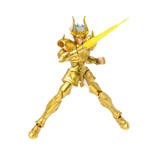 Modèle de kit Saint Seiya Blokees Champion Class Capricorn Shura, figurine de collection détaillée, vue de face.