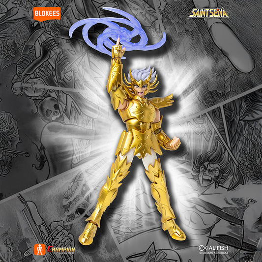 Modèle de kit Saint Seiya Blokees Champion Class Cancer Deathmask, figurine détaillée en plastique de la marque Blokees.