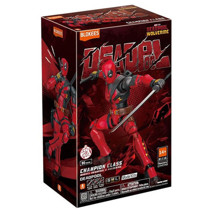 Kit de modèle Marvel Heroes Blokees Deadpool, personnage de héros Marvel en figurine à assembler, référence BLK81116-A1