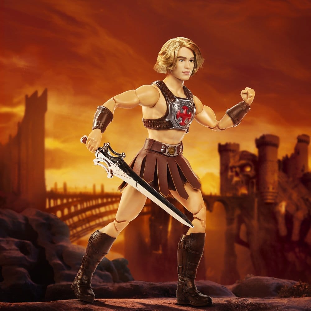 Poupée Barbie Signature He-Man de Masters of the Universe, 30 cm, de la marque Mattel, costume détaillé et pose dynamique.
