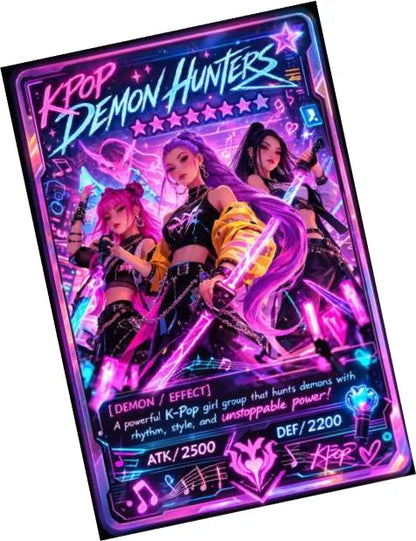 Boîte booster Kayou K-Pop Demon Hunters Édition Énergie, jeu de cartes Kayou avec 12 boosters visibles.