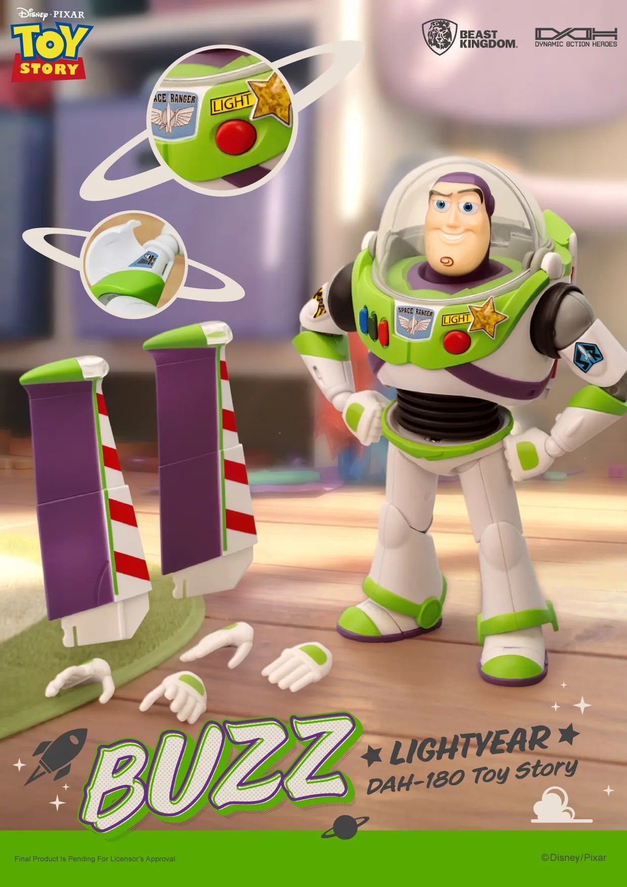 Toy story :  figurine articulée Buzz l'éclair