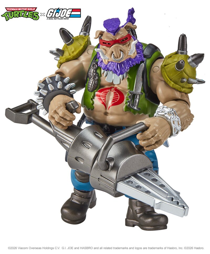 Tortues Ninja x G.I. Joe Crossover Classics figurine Bebop x Dreadnok Ripper 12 cm - Toys Legacy Collection