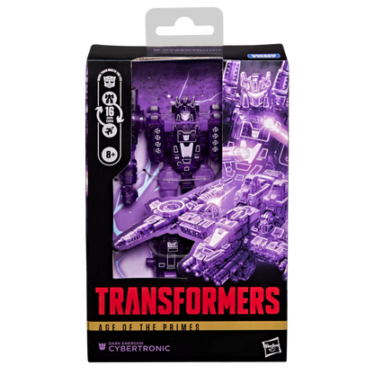 Figurine Cybertronic Transformers Age of the Primes Dark Energon Deluxe de Hasbro, détail de la figurine Cybertronic.