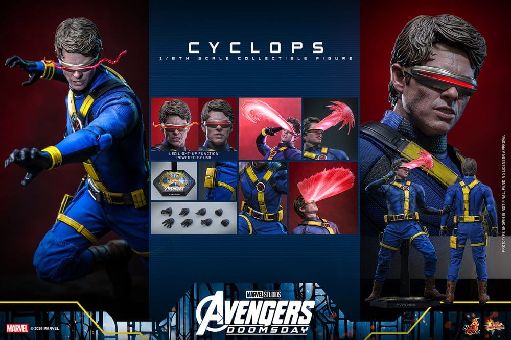 Avengers: Doomsday – Figurine Movie Masterpiece 1/6 Cyclope – 30 cm