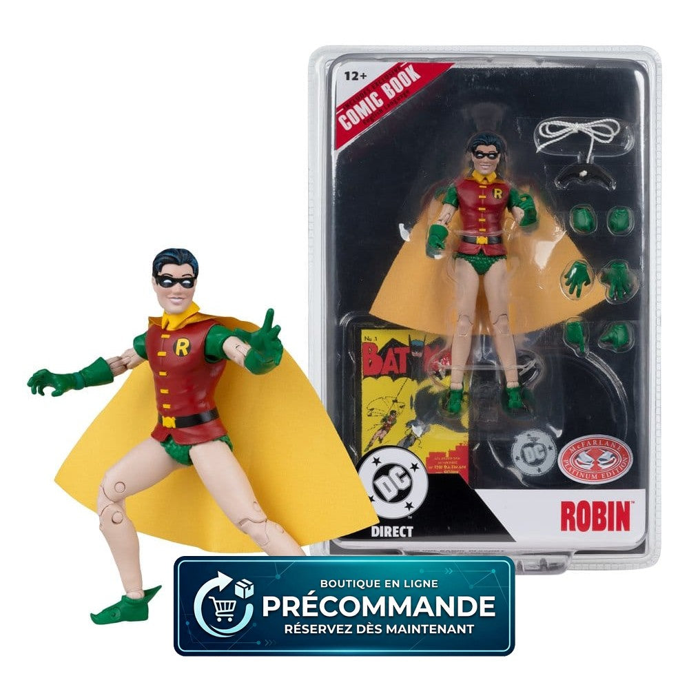 DC Direct Page Punchers Robin Dick Grayson (Batman #1) – Red Platinum Edition 14 cm