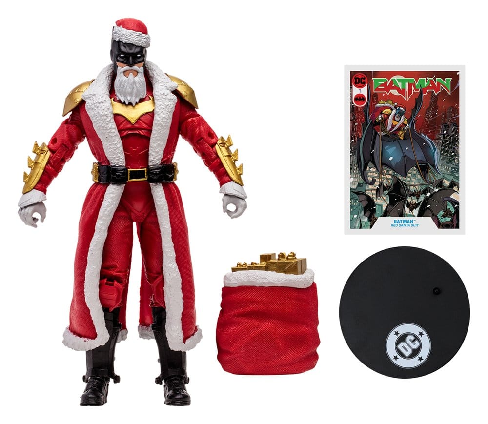 DC Multiverse – Batman (Red Santa Suit) – 18 cm