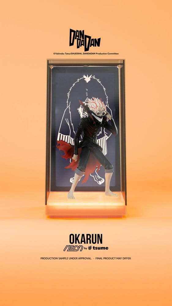 Figurine Dandadan Okarun Tsumeneon de 25 cm de la marque Tsume, figurine détaillée et colorée de style néon.