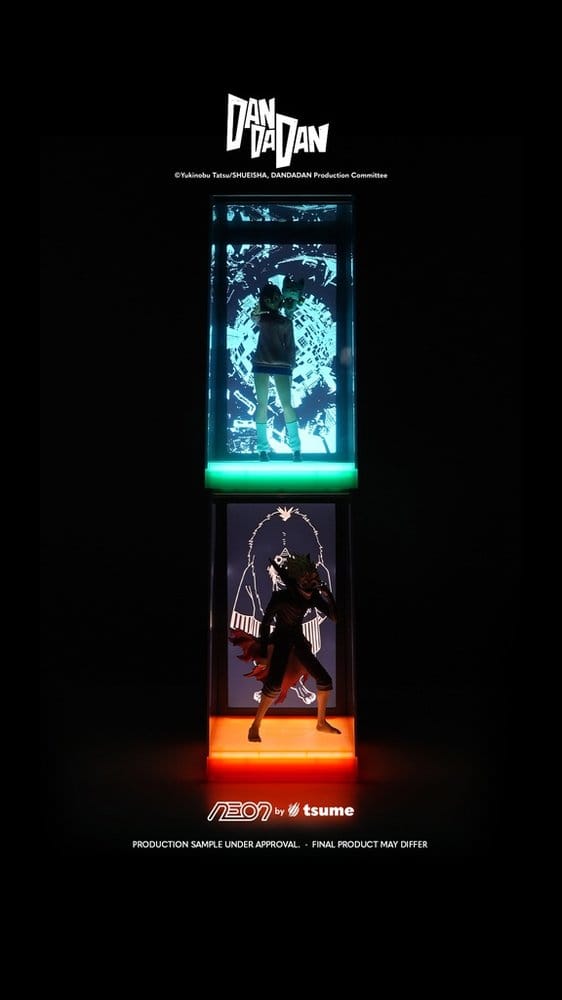 Figurine Dandadan Okarun Tsumeneon Tsume, 25 cm, figurine détaillée de la série Dandadan avec éclairage néon.