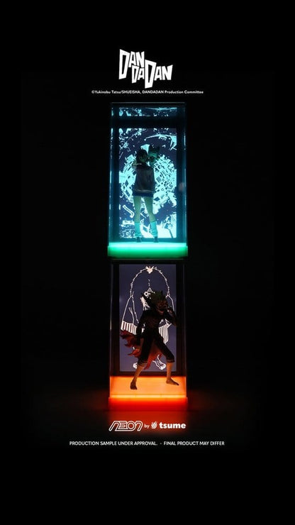 Figurine Dandadan Momo 1/9 neon de Tsume, haute qualité, 25 cm, détail vibrant et design expressif.
