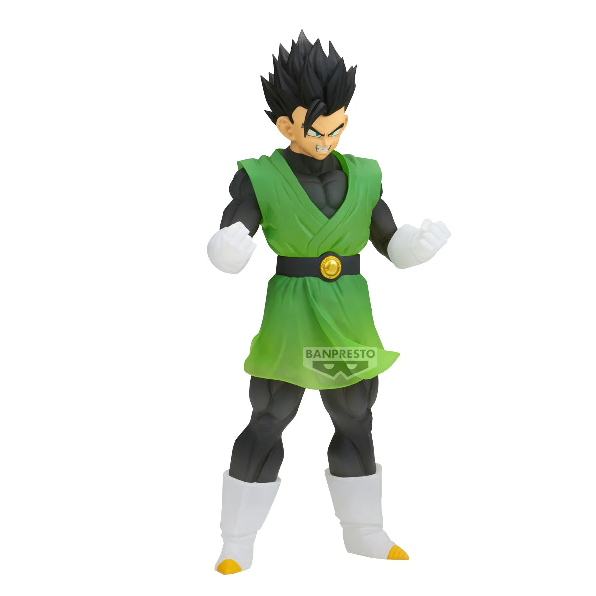 Figurine Son Gohan Clearise Dragon Ball Z de 18 cm, figurine de collection de la marque Bandai, vue de face.