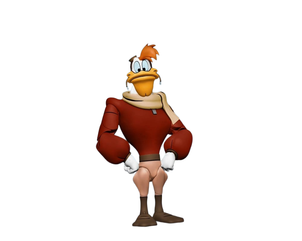 Figurine Neca de Launchpad McQuack (Flagada Jones) de DuckTales, personnage de 18 cm, détail et finition précis.