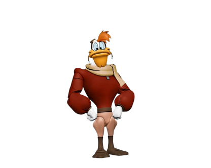 Figurine Neca de Launchpad McQuack (Flagada Jones) de DuckTales, personnage de 18 cm, détail et finition précis.