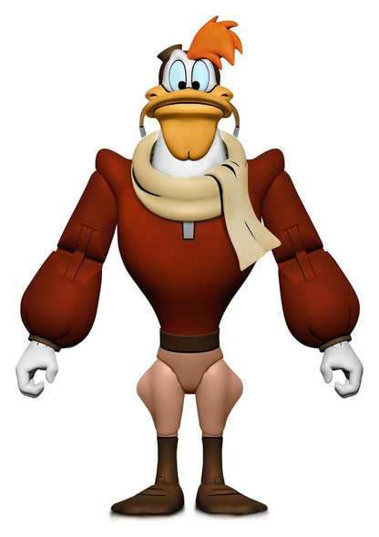 Figure de la figurine Launchpad McQuack DuckTales de Neca, 18 cm, représentant Flagada Jones avec détails colorés et expressifs.