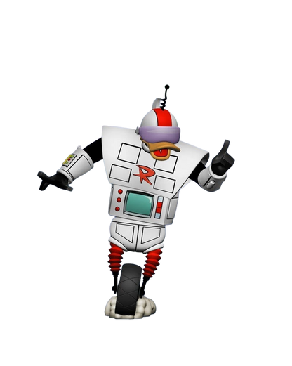 Figurine Gizmoduck de 18 cm de DuckTales : la bande à Picsou, marque Neca, montrant le personnage en détail.