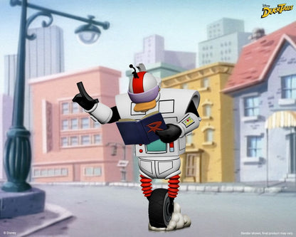 Figurine Gizmoduck de 18 cm de DuckTales : la bande à Picsou, marque Neca, montrant la figurine détaillée en pose.