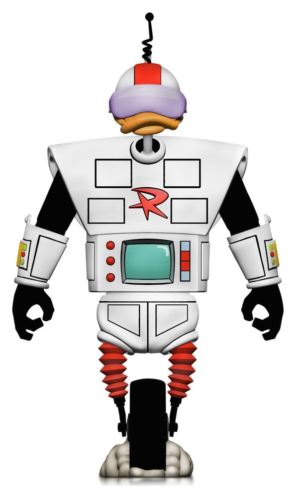 Figurine Gizmoduck de 18 cm de DuckTales : la bande à Picsou, marque Neca, montrant le personnage en détail.