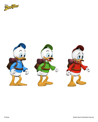 Figurines Neca Riri, Fifi, Loulou de DuckTales : la bande à Picsou, pack de 3 figurines de personnages de la série animée.