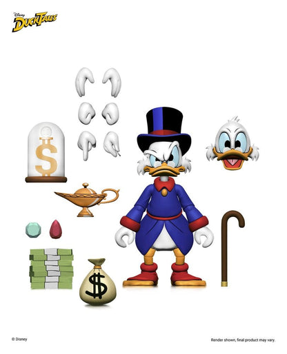 Figurine Neca d'Oncle Picsou de DuckTales : la bande à Picsou, figurine détaillée de Scrooge McDuck.
