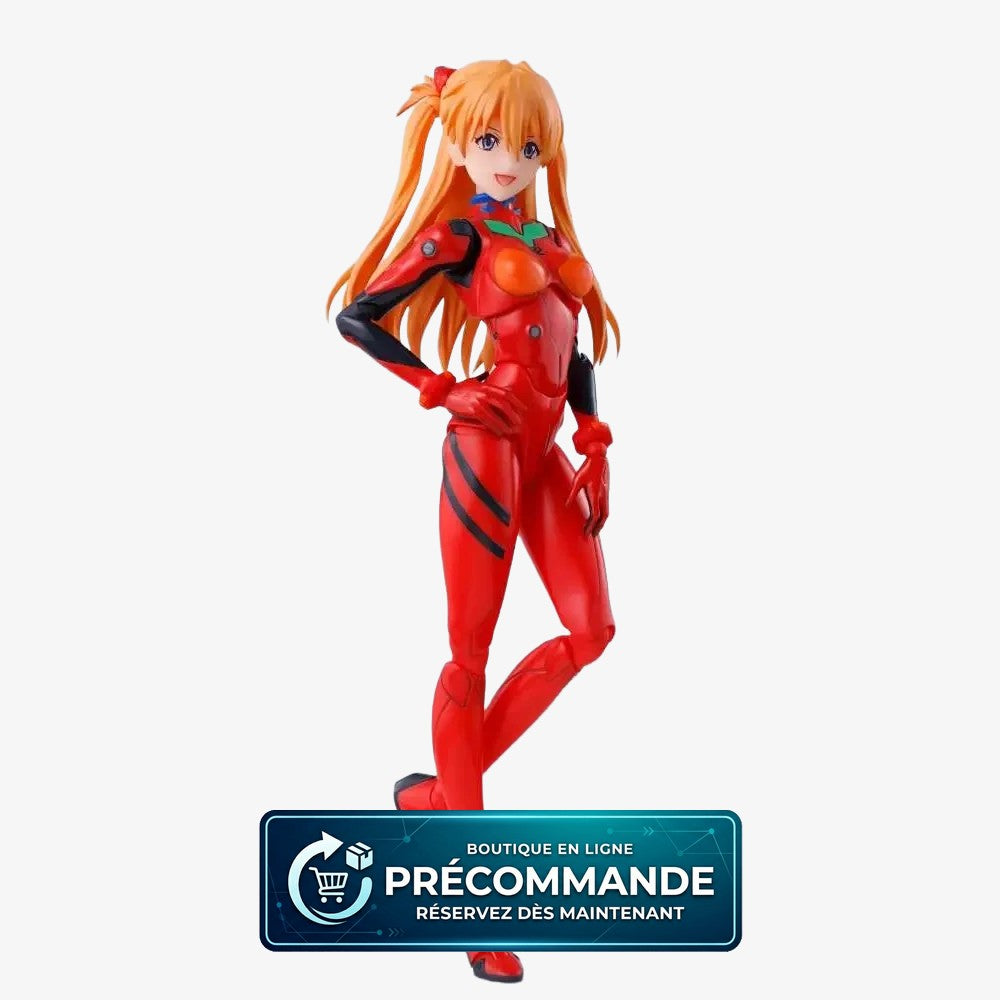 Figurine Asuka Shikinami Langley Neon Genesis Evangelion en S.H.Figuarts, 14 cm, modèle détaillé de Bandai Tamashii Nation.