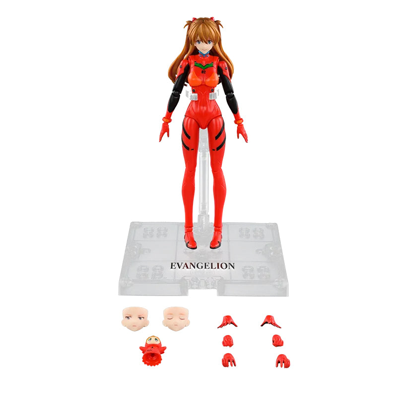 Maquette de cockpit d'Evangelion Asuka de la série Fantastics Blokees, avec détails lumineux et intérieur réaliste.