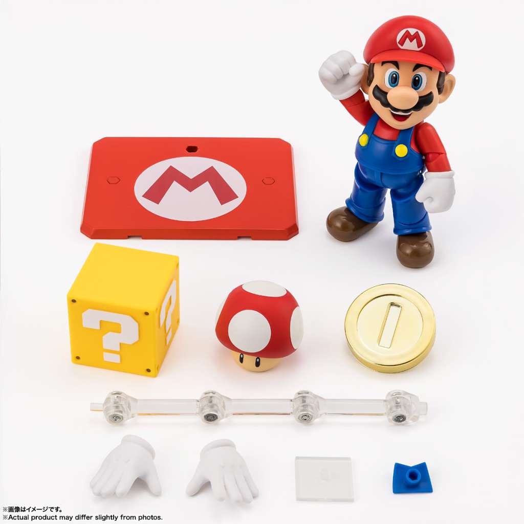 SUPER MARIO - Mario - Figurine S.H. Figuarts 10cm - Toys Legacy Collection
