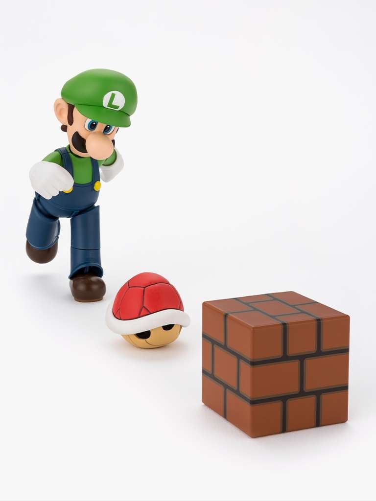 SUPER MARIO - Luigi - Figurine S.H. Figuarts 11cm - Toys Legacy Collection