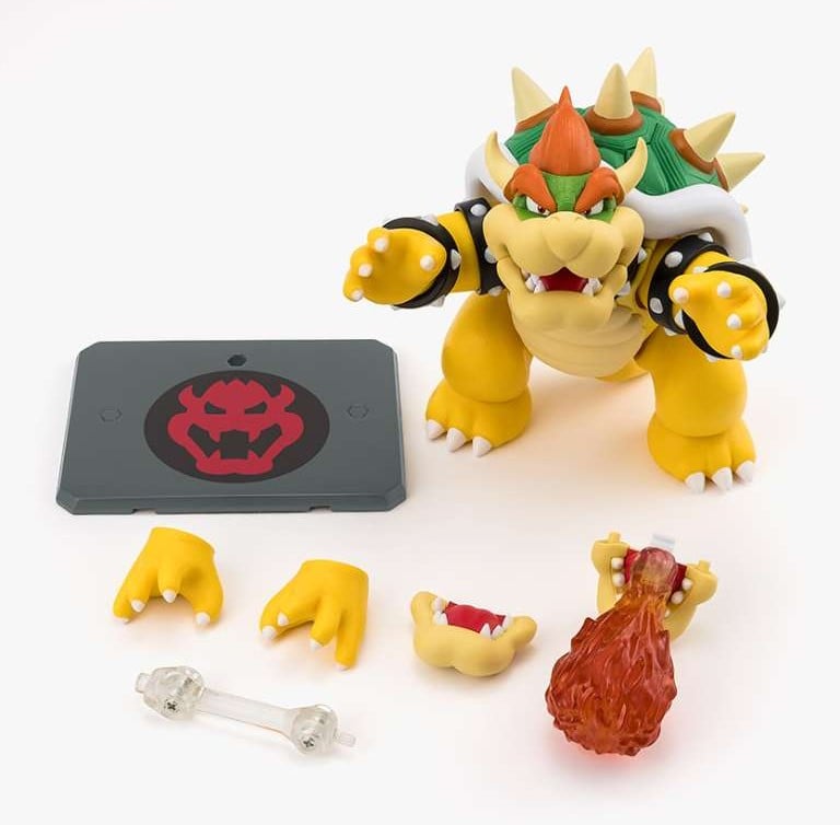SUPER MARIO - Bowser - Figurine S.H. Figuarts 13cm - Toys Legacy Collection
