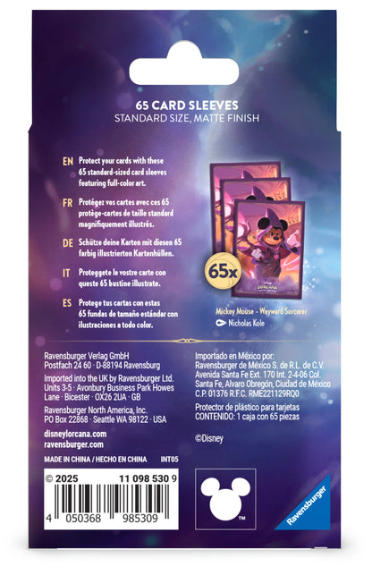 DISNEY - Lorcana - Protège-cartes - Mickey Mouse - Chapitre 8 - Toys Legacy Collection