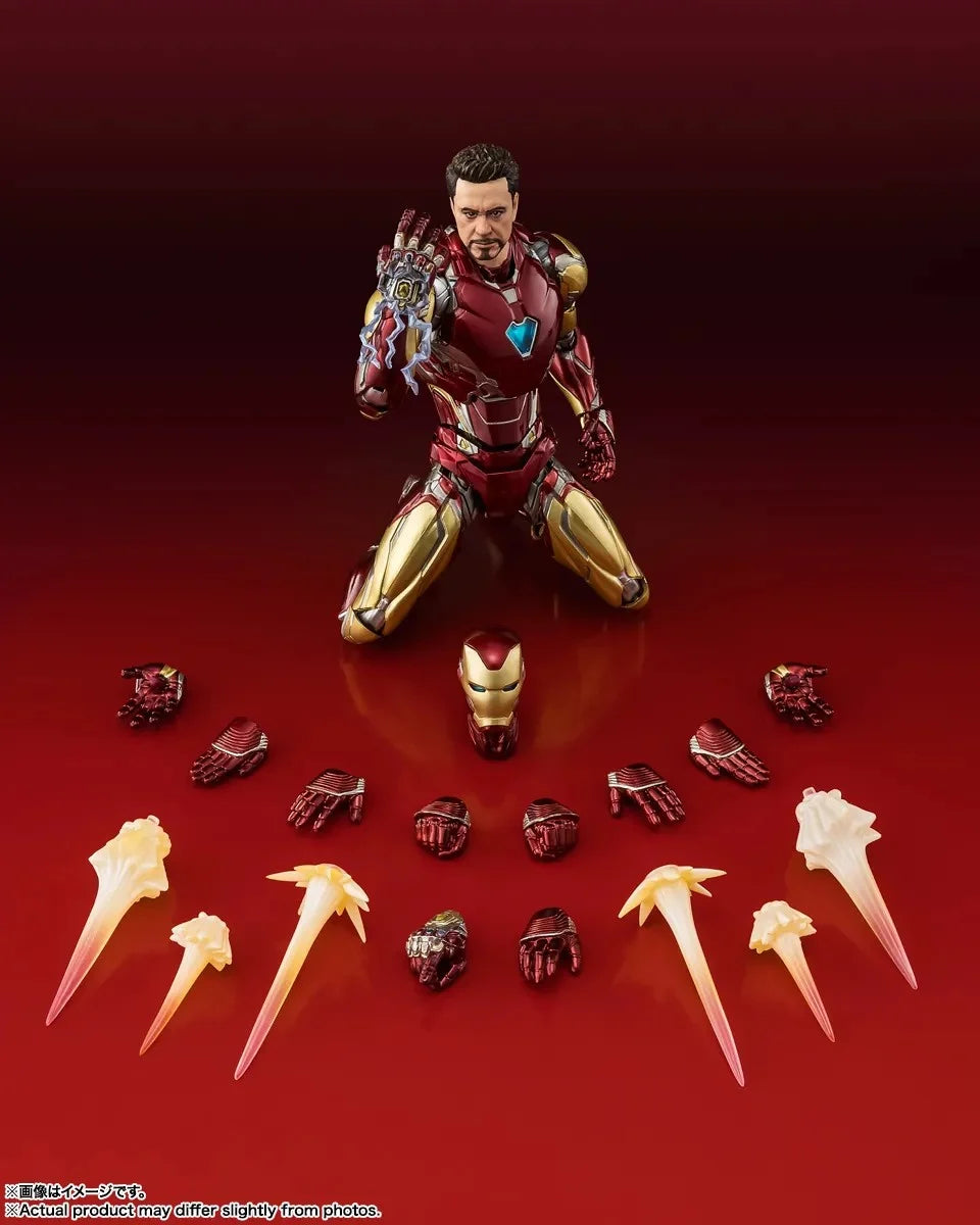 Figurine Marvel Iron Man Mark 85 de la saga Infinity, S.H. Figuarts par Bandai Tamashii Nation, haute précision, 15 cm