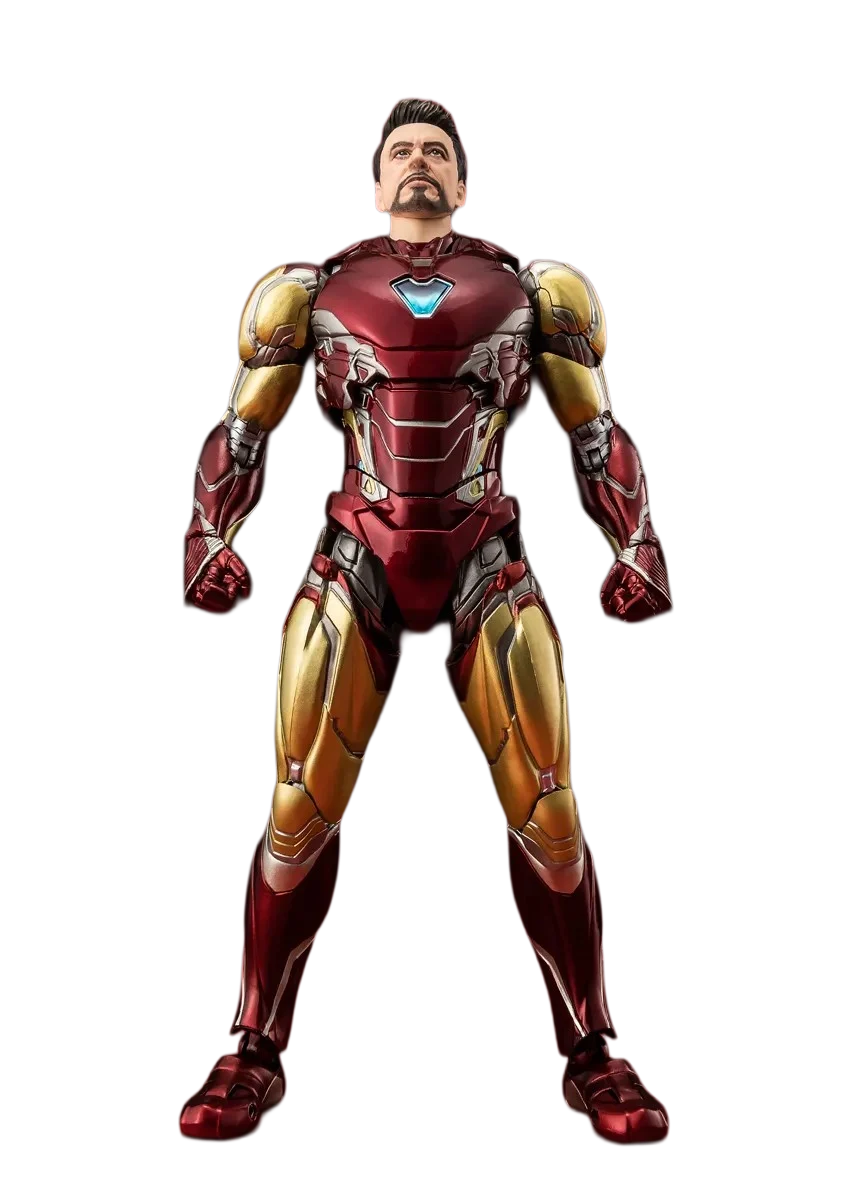 Figurine Marvel Iron Man Mark 85 S.H. Figuarts de 15 cm de Bandai Tamashii Nation, détails précis et pose dynamique.