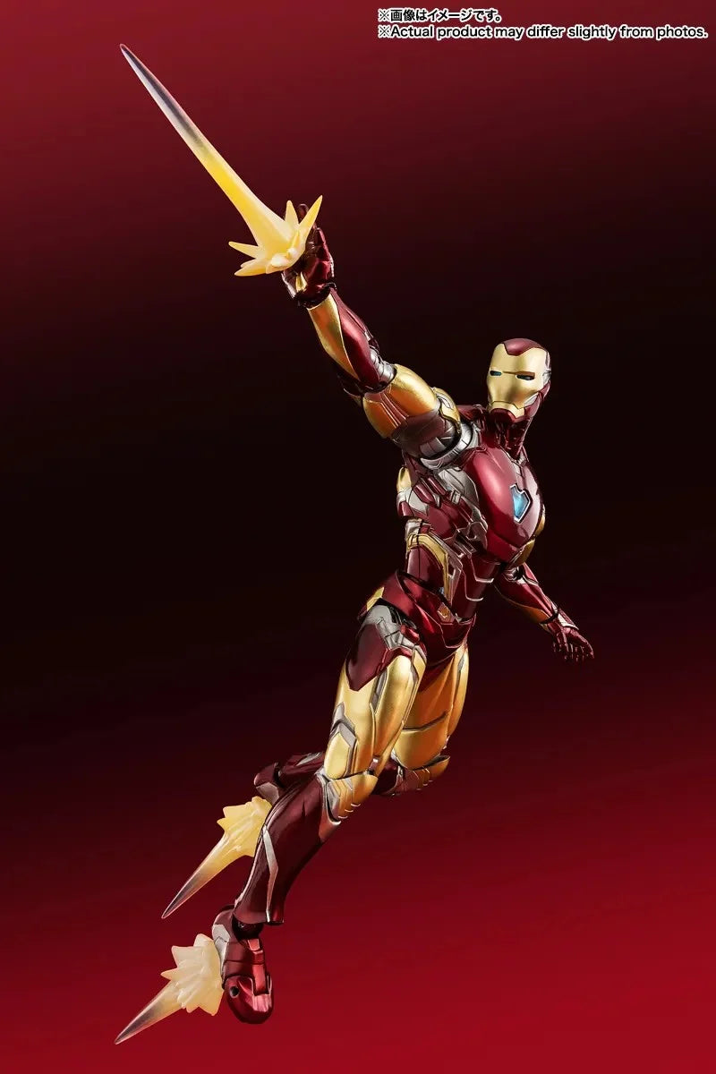 Figurine Iron Man Mark 85 de Marvel : The Infinity Saga, S.H. Figuarts, 15 cm, par Bandai Tamashii Nation, vue détaillée
