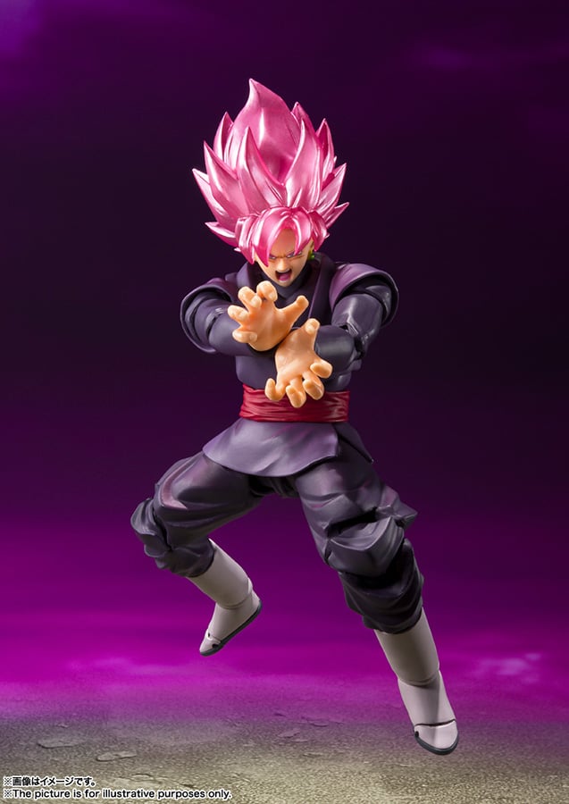 DRAGON BALL SUPER - SS Goku Black Rosé - Figurine S.H. Figuarts 14cm - Toys Legacy Collection