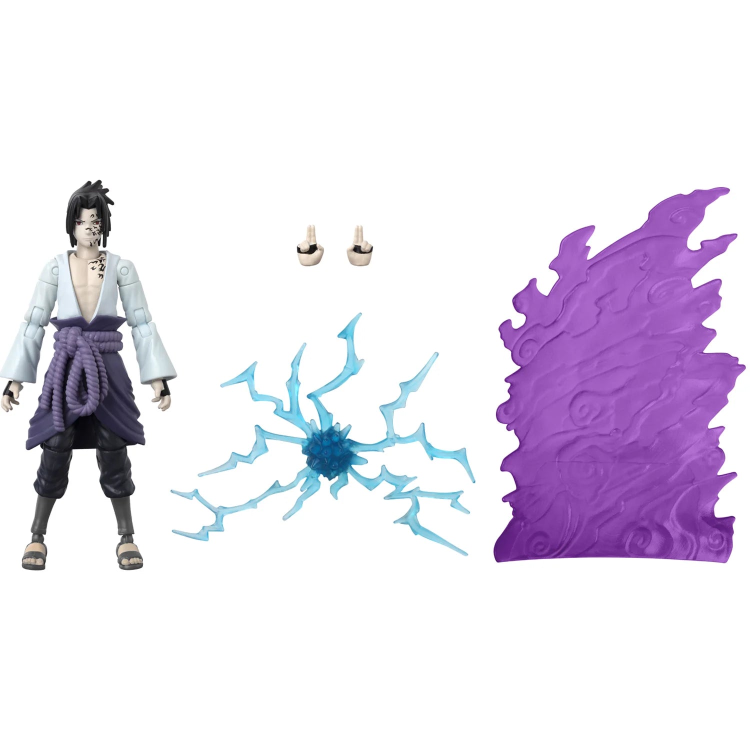 NARUTO - Sasuke avec effet transf. - Figurine Anime Heroes Beyond 17cm - Toys Legacy Collection