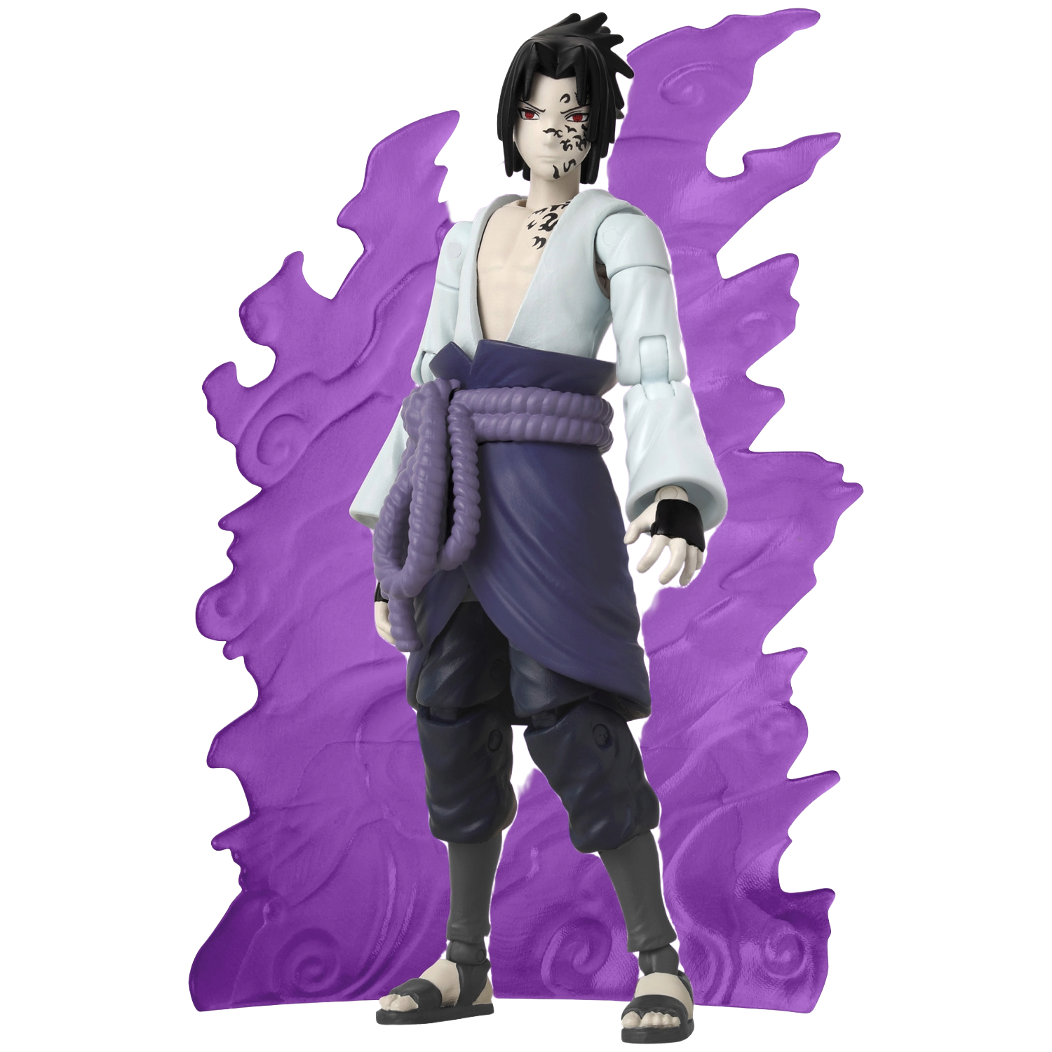 NARUTO - Sasuke avec effet transf. - Figurine Anime Heroes Beyond 17cm - Toys Legacy Collection