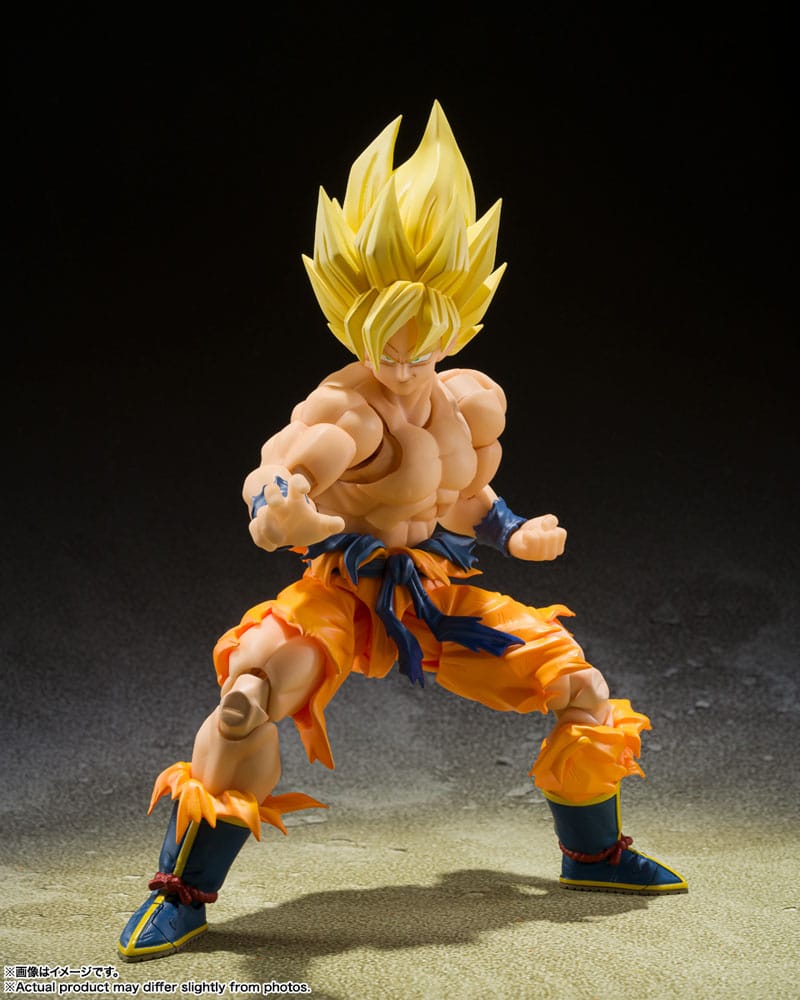DRAGON BALL Z - Super Sayian Son Goku - Figurine S.H. Figuarts 14cm - Toys Legacy Collection