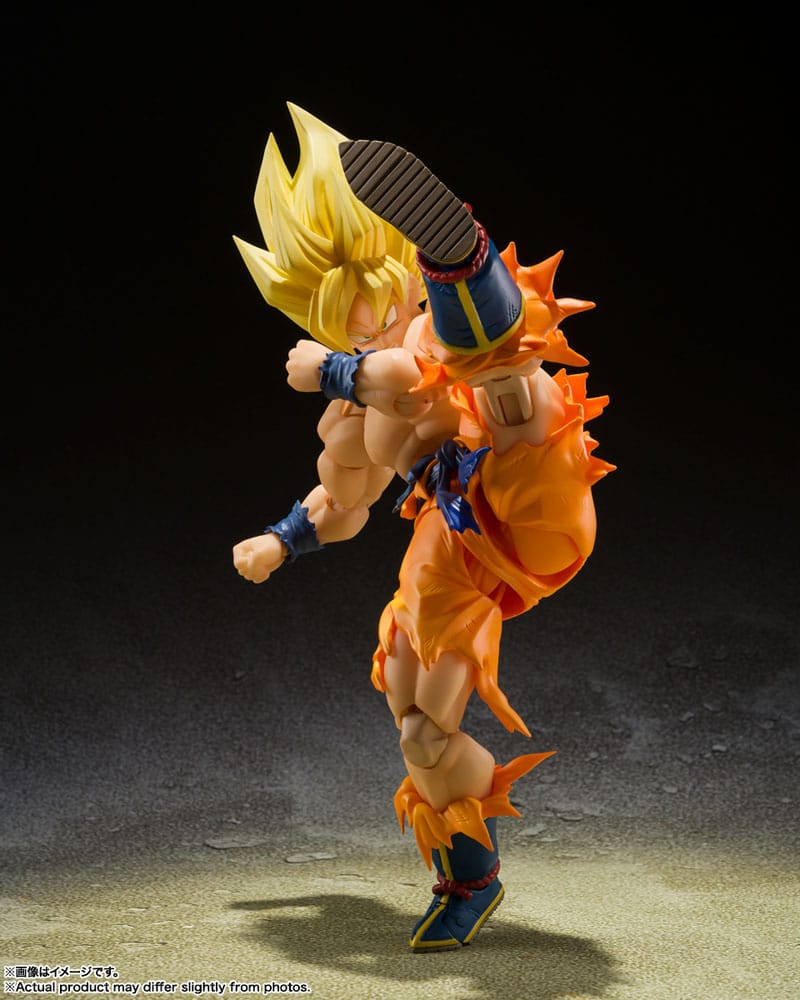 DRAGON BALL Z - Super Sayian Son Goku - Figurine S.H. Figuarts 14cm - Toys Legacy Collection
