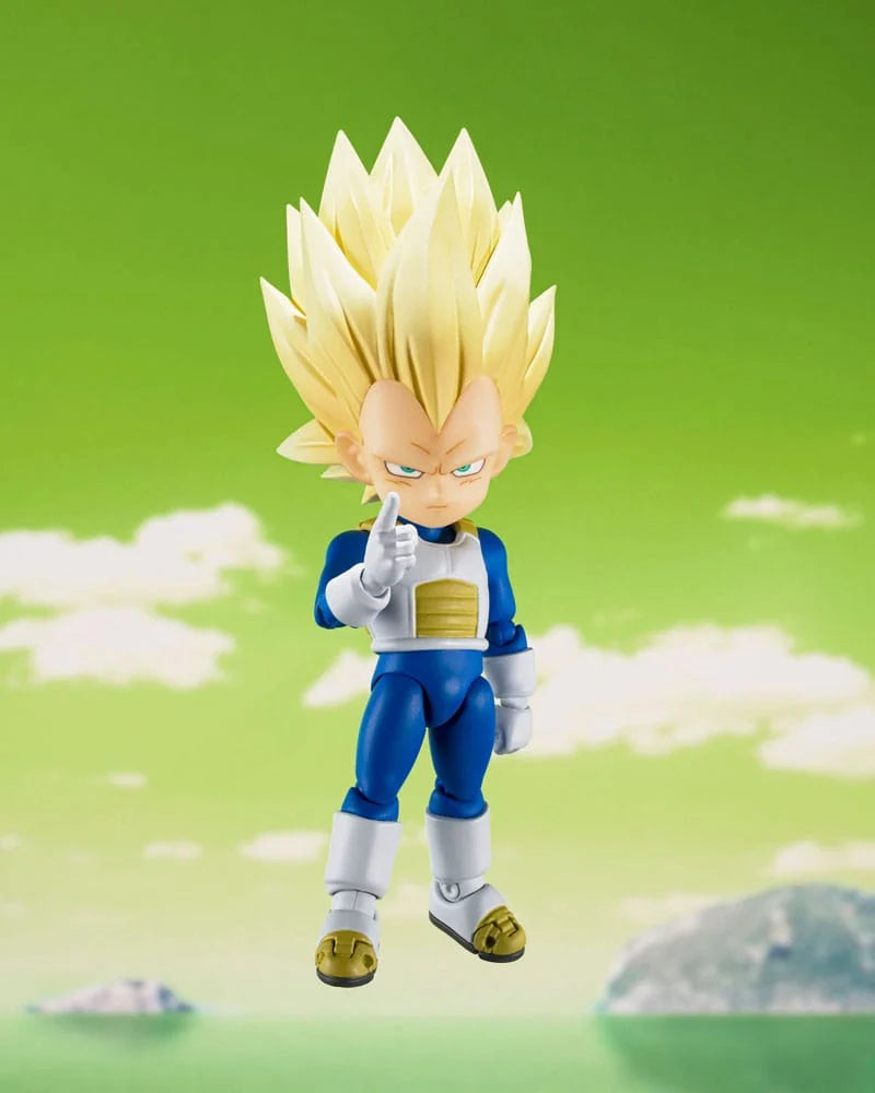 DRAGON BALL DAIMA - Super Saiyan 3 Mini Vegeta -Fig. S.H. Figuarts 8cm - Toys Legacy Collection