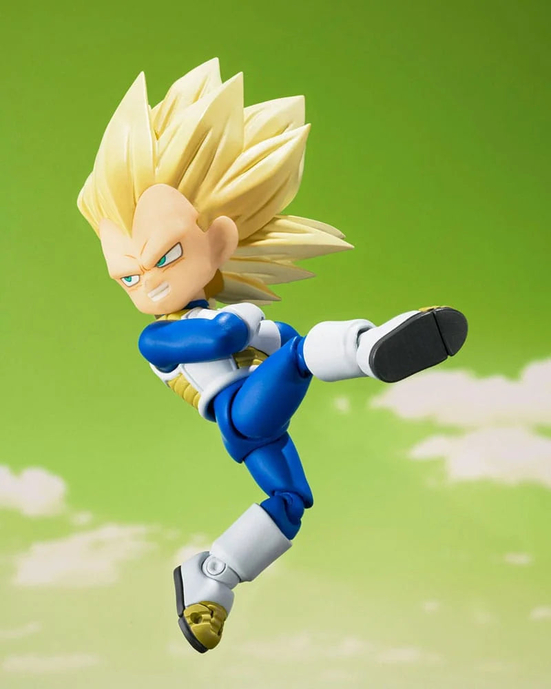 DRAGON BALL DAIMA - Super Saiyan 3 Mini Vegeta -Fig. S.H. Figuarts 8cm - Toys Legacy Collection