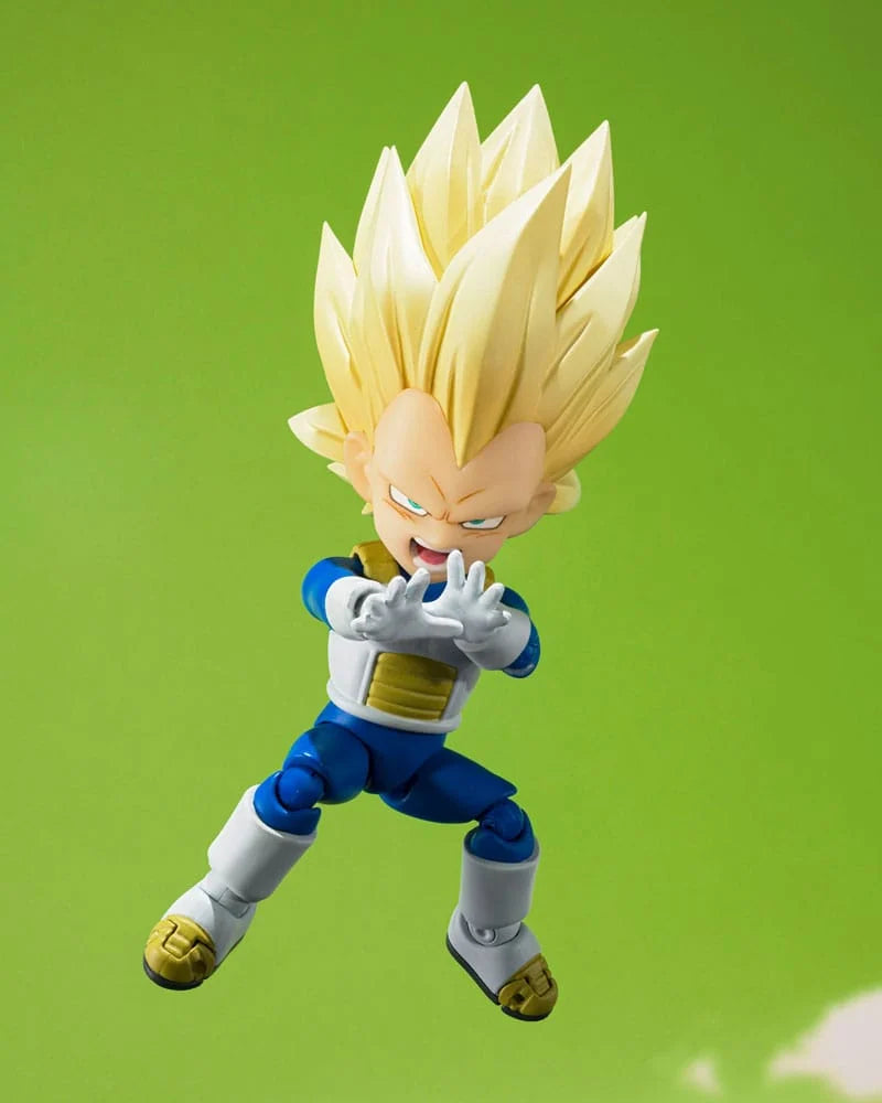 DRAGON BALL DAIMA - Super Saiyan 3 Mini Vegeta -Fig. S.H. Figuarts 8cm - Toys Legacy Collection