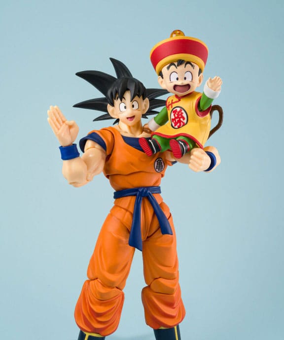 DRAGON BALL Z - Goku, Gohan & Kintoun -Figurine S.H. Figuarts 14 & 6cm - Toys Legacy Collection