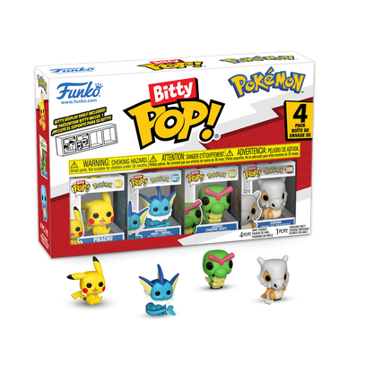 POKEMON - Bitty Pop 4 Pack 2.5cm - Pikachu - Toys Legacy Collection