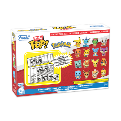POKEMON - Bitty Pop 4 Pack 2.5cm - Pikachu - Toys Legacy Collection