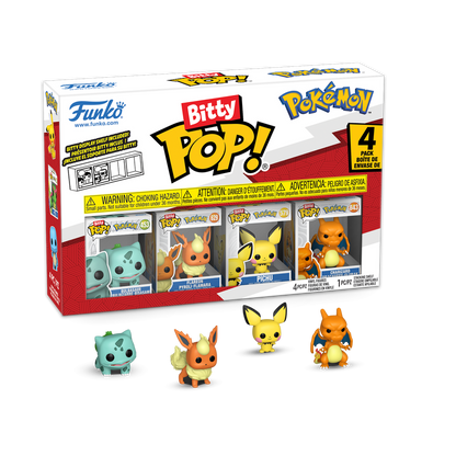 POKEMON - Bitty Pop 4 Pack 2.5cm - Bulbizarre - Toys Legacy Collection