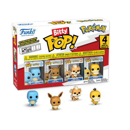 POKEMON - Bitty Pop 4 Pack 2.5cm - Carapuce - Toys Legacy Collection