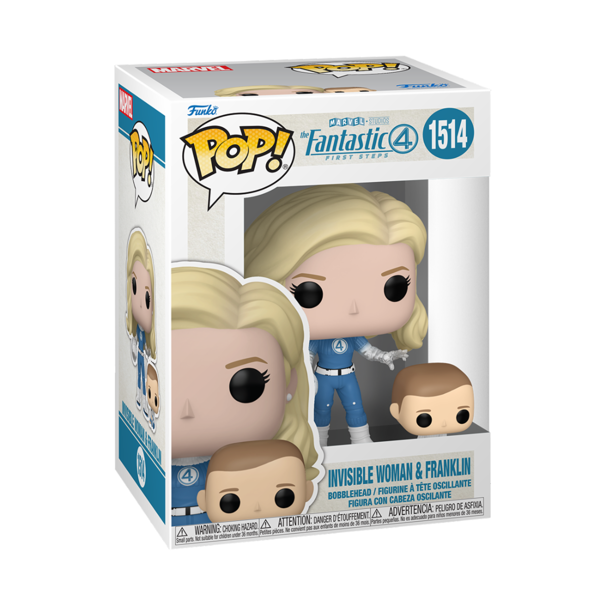 LES 4 FANTASTIQUES - POP Marvel N°1514 - La Femme Invisible & Franklin - Toys Legacy Collection