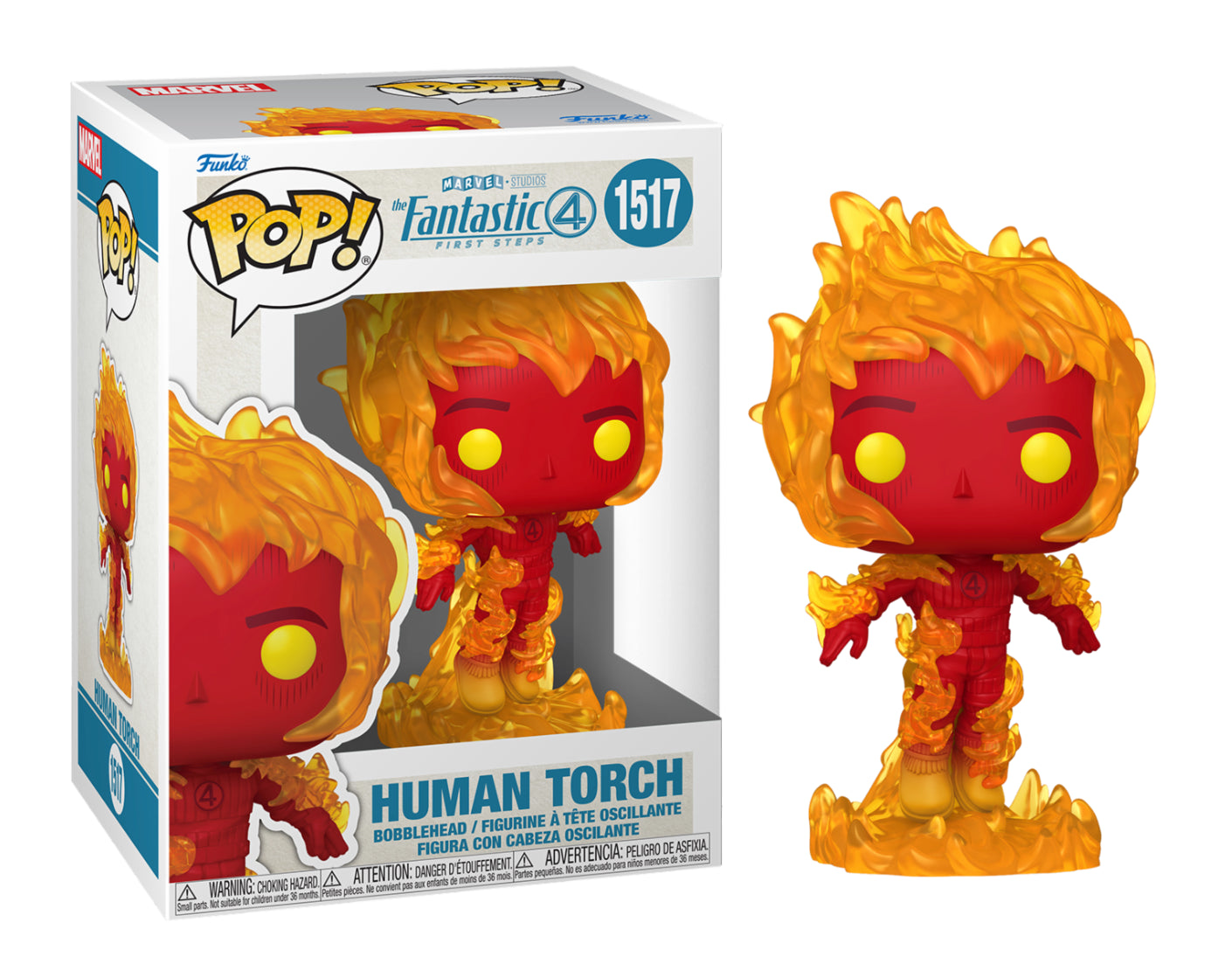 LES 4 FANTASTIQUES - POP Marvel N° 1517 - La Torche Humaine - Toys Legacy Collection